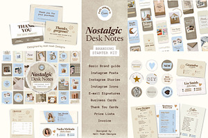 Nostalgic Branding Kit Canva