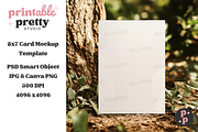 Forest Floor Card Mockup PSD, a Product Mockup by Printable Pretty Studio (Thumbnail 1 of 7)