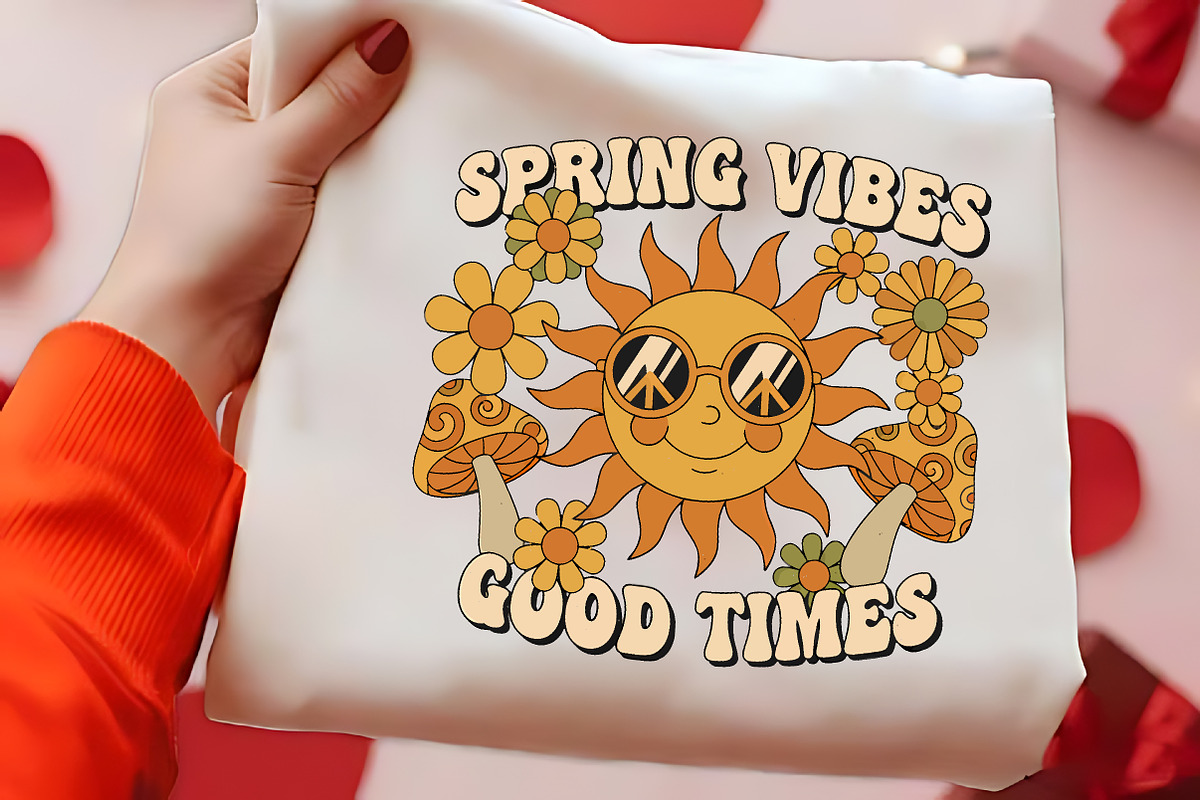 Spring Vibes Good Times Retro Sun PN, an Illustration by CrexoraLab (Photo 1 of 4)