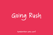 Going Rush - Handwritten Font, a Script Font by Mightyfire (Thumbnail 1 of 3)