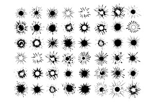 Black explosion and bursts. Tnt, an Object Illustration by Stock-Smart-Start