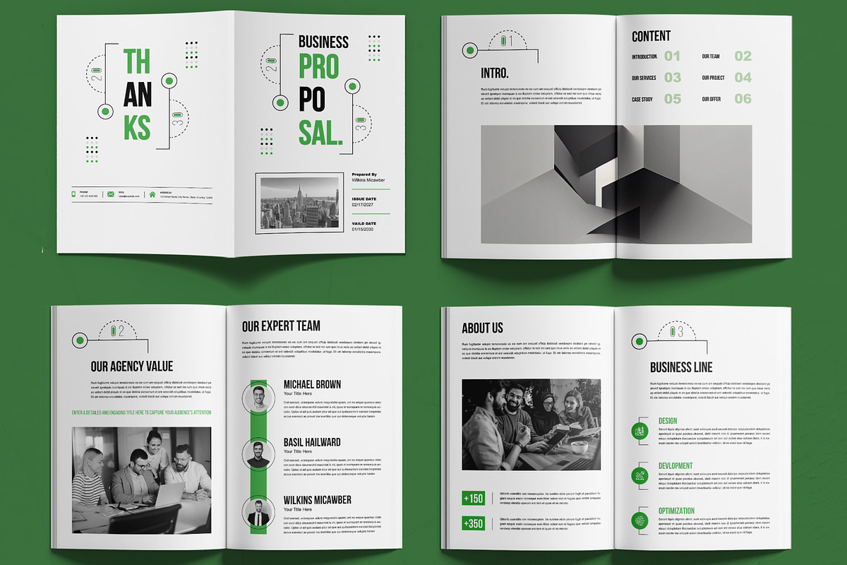 Business Proposal Design, a Brochure Template by MightyDesign (Photo 3 of 6)
