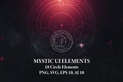 Mystic UI Elements, an Illustration by Olga Ryzychenko (Thumbnail 1 of 4)
