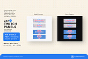 Twitch Panels - Pink and Blue Heart, a Social Media Template by KloudCanvas (Thumbnail 3 of 3)
