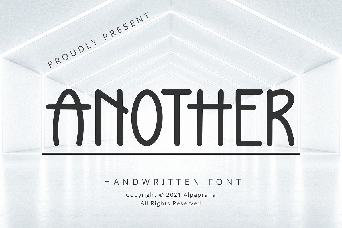 Another - Handwritten Font, a Handwritten Font by Alpaprana (Photo 1 of 6)