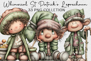Whimsical St Patrick’s Leprechaun, an Illustration by DreamCafeArt