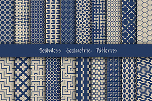 Seamless Geometric Patterns Set