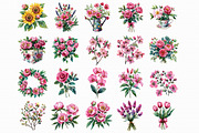Mother's Day Flowers Clipart, an Illustration by Libby Wishes (Thumbnail 2 of 7)