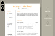 Resume Template | CV Template, a Resume Template by Advaita Printables (Thumbnail 1 of 4)