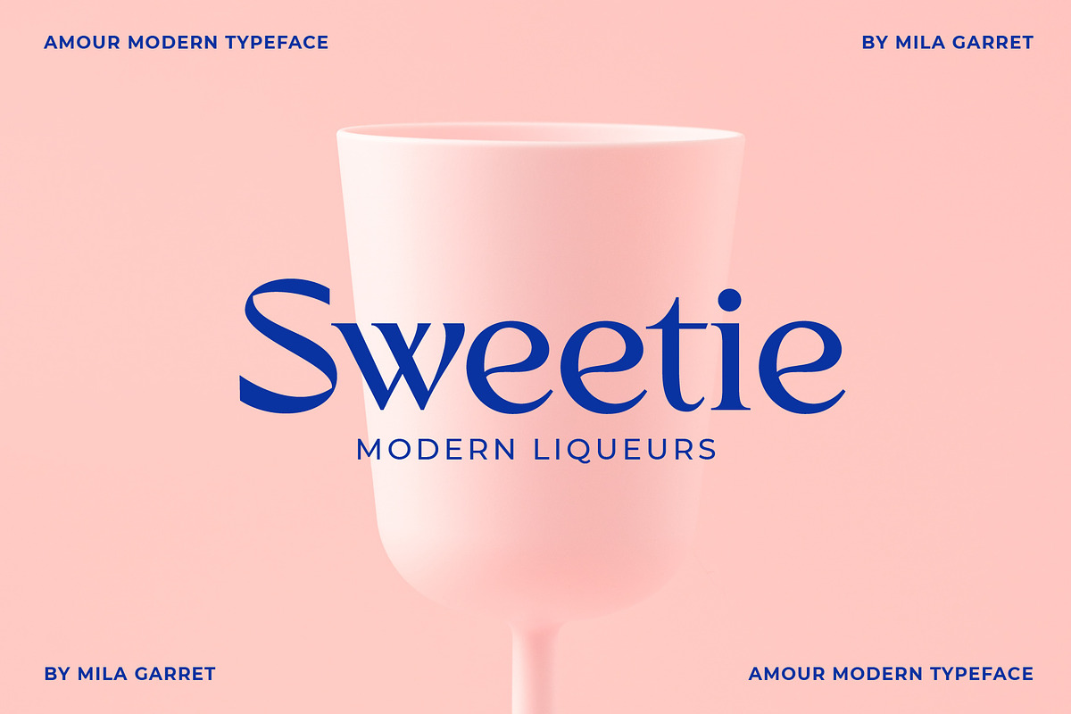 Amour Modern Display Logo Serif, a Sans Serif Font by Mila Garret (Photo 9 of 27)