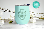 Mint Wine Tumbler Mockup, a Cups & Container Mockup by Simply Mockups (Thumbnail 2 of 2)