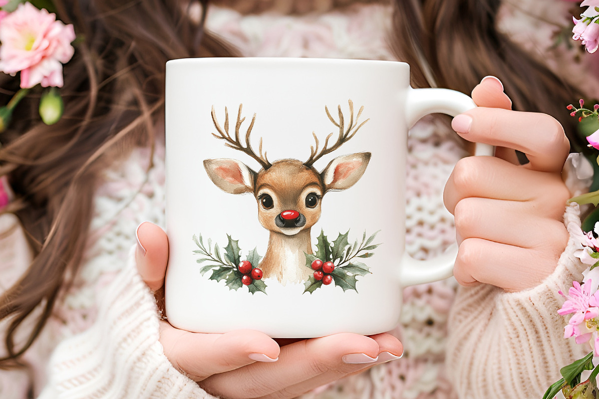 Cute Christmas Critters Clipart, an Illustration by RobertsArt (Photo 3 of 7)