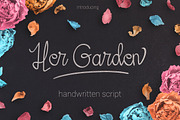 Her Garden - Handwritten, a Script Font by Mojibam (Thumbnail 1 of 7)