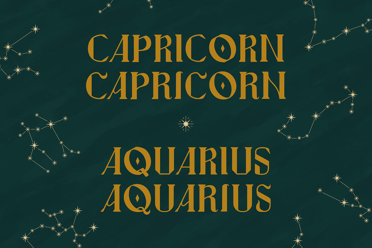 Astrolune Display - Fonts + extras, a Serif Font by Carole Chevalier (Photo 5 of 11)