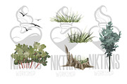 Trees Watercolor clipart. Forest, a Decorative Illustration by NKTKNS (Thumbnail 4 of 8)