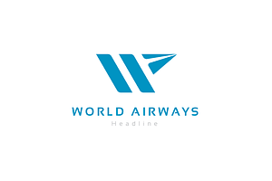 World Airways Logo Template.