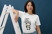 Funny Awkward Panda Sublimation, an Animal Illustration by Smillyy Threads (Thumbnail 5 of 6)