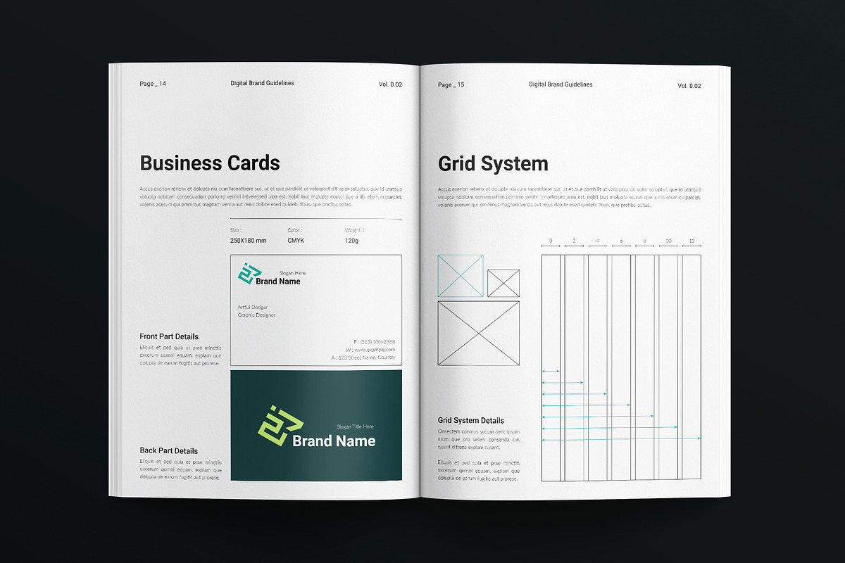 Digital Brand Guidelines Template, a Brochure Template by E-Type (Photo 6 of 7)
