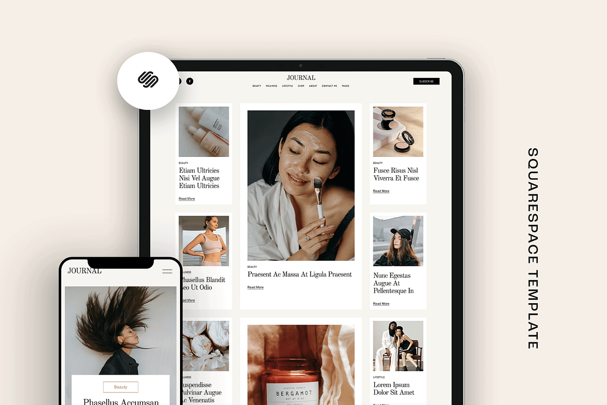 Blog Squarespace 7.1 Template, a Websites & App Template by Kseniia_Design (Photo 3 of 9)