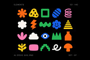 Colorful Doodle Elements, an Object Illustration by Pixels.Craft (Thumbnail 8 of 10)