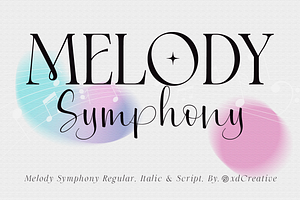 Melody Symphony Font Duo