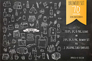 70 Brewery hand drawn elements!, an Outline Icon by Natasha-Pankina.com (Thumbnail 1 of 5)