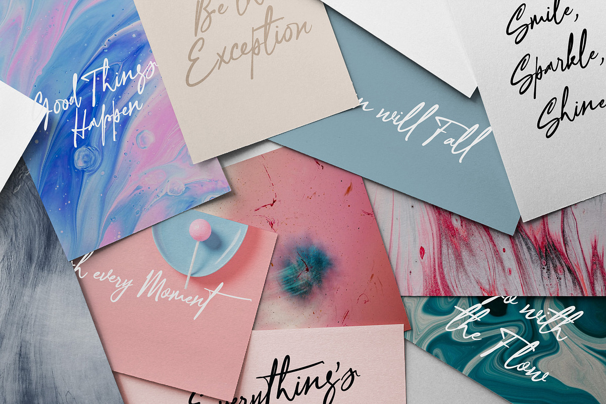 Ottenthic - Signature Ligatures, a Script Font by Adam Fathony (Photo 9 of 12)