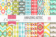 Amazing Aztec paper pack, a Pattern Graphic by Katy Clemmans (Thumbnail 1 of 5)
