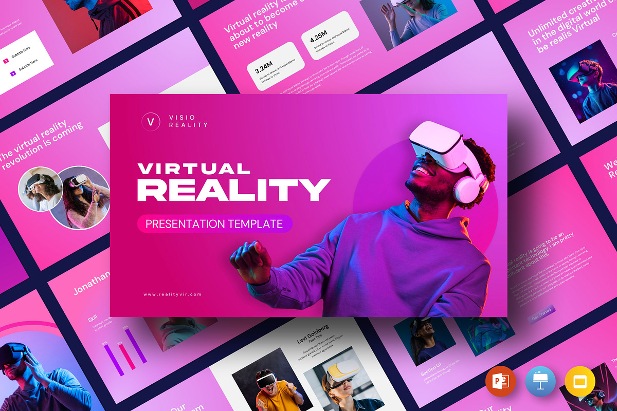 Virtual Reality Presentation Templat, a Presentation Template by evgenystudio (Photo 1 of 7)