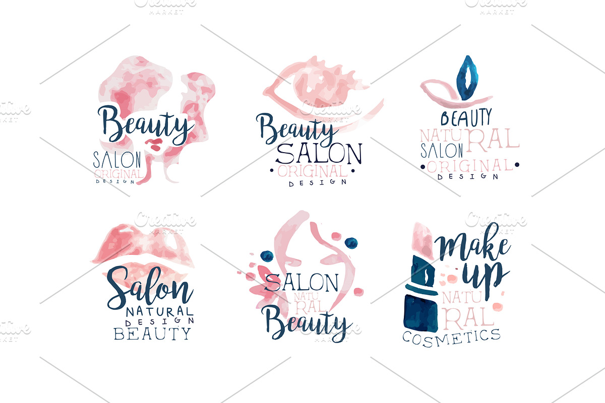 Beauty Salon Logo or Labels Design, an Object Illustration by TopVectors