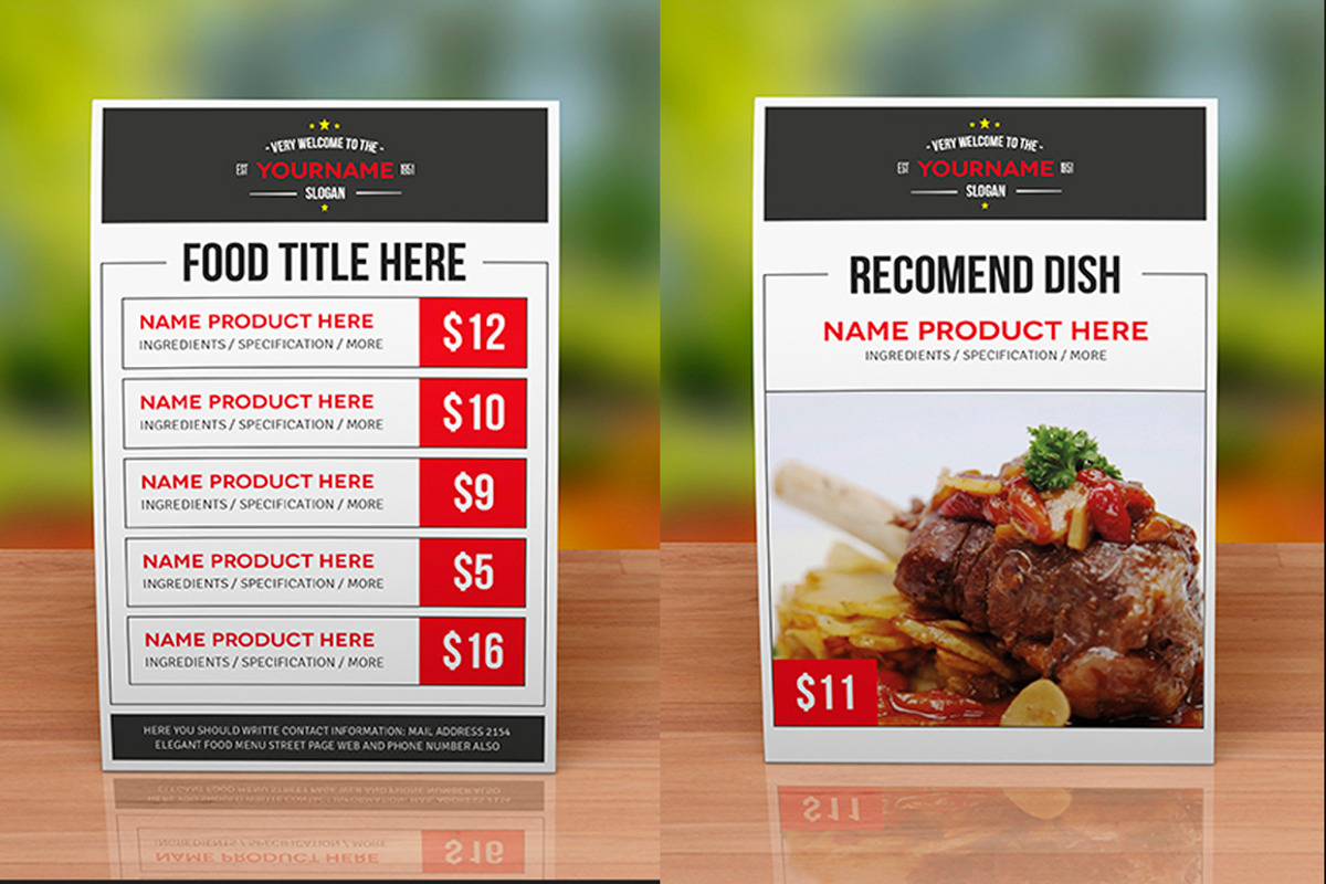 Multimenu Template, a Brochure Template by Luuqas Design (Photo 3 of 5)