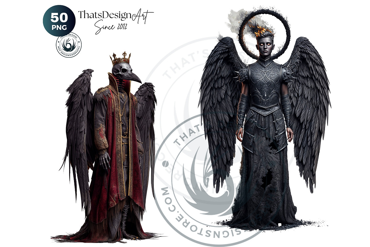 Nocturnal Winged Creatures Clipart, an Illustration by ThatsDesignArt (Photo 5 of 10)