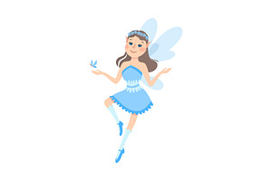 Cute Girl Fairy With Wings