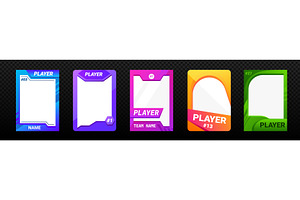Minimal player card for competitive, a Sport Illustration by skripnikbb