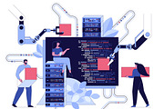 Development and software programming, a Technology Illustration by IcoMaker (Thumbnail 2 of 10)