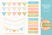 Happy Birthday - Cliparts Set, an Illustration by Estudio Daiane Barbosa (Thumbnail 7 of 9)