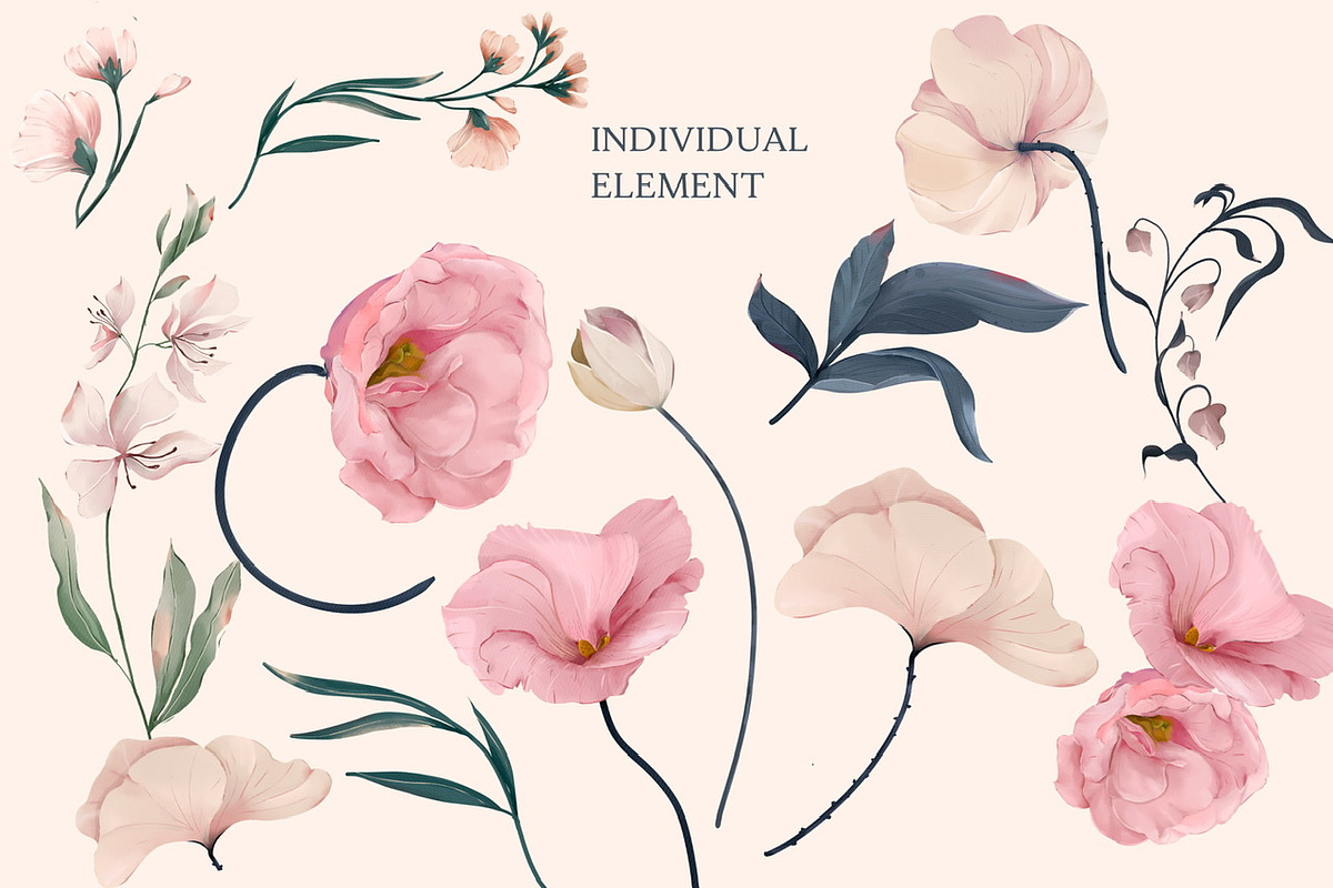 Eustoma Floral Pattern and Graphic, a Pattern Graphic by Madebyia (Photo 11 of 15)