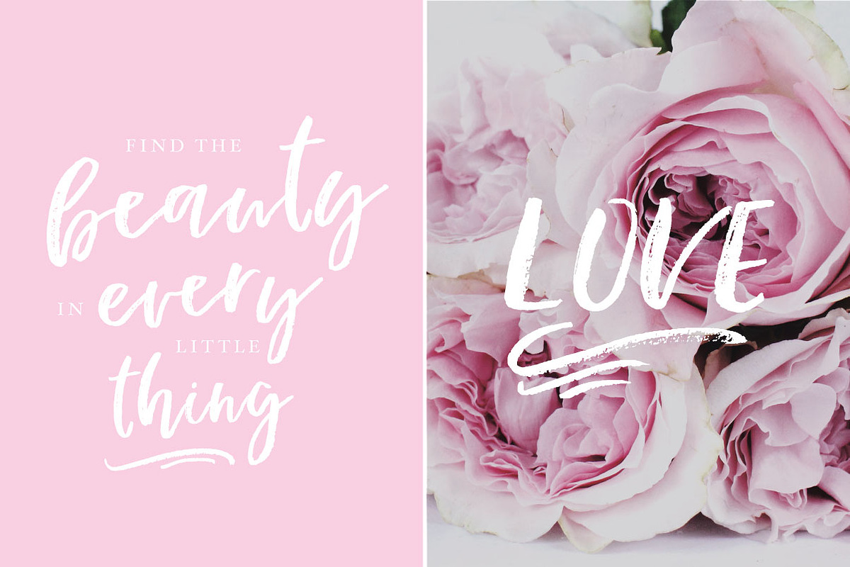 Happy Letters Brush Script font preview 5