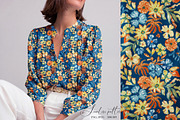 Colorful Flowers Seamless Pattern, a Pattern Graphic by SirenaArt (Thumbnail 11 of 15)