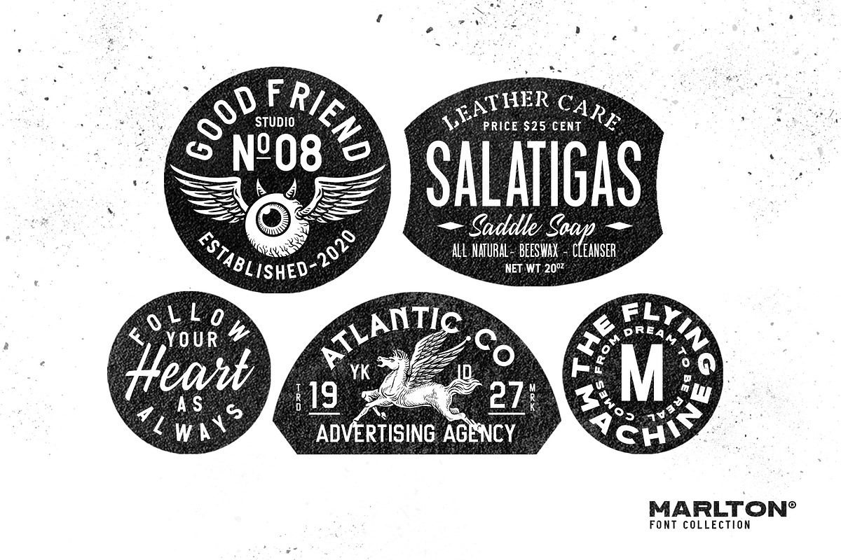 Marlton Font Collection, a Sans Serif Font by Type Colony (Photo 2 of 10)