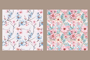 Seamless Pastel Floral Pattern, a Background Graphic by HoneyBunnyDigital (Thumbnail 5 of 7)
