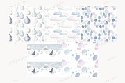 Rainy Day Seamless Paper Pattern, a Pattern Graphic by GlamArtZhanna (Thumbnail 3 of 4)