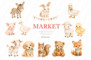 Fall Farm Barnyard Animals Clipart, an Animal Illustration by Sunflower Day Love (Thumbnail 6 of 6)