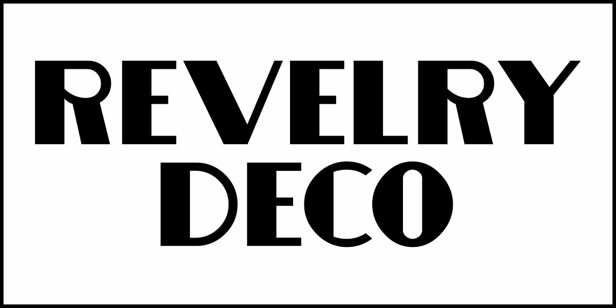 Revelry Deco JNL, a Font by Jeff Levine Fonts (Photo 2 of 5)