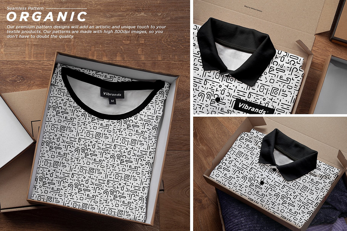 Black And White Pattern Bundles, a Pattern Graphic by Vibrand Studio (Photo 6 of 11)