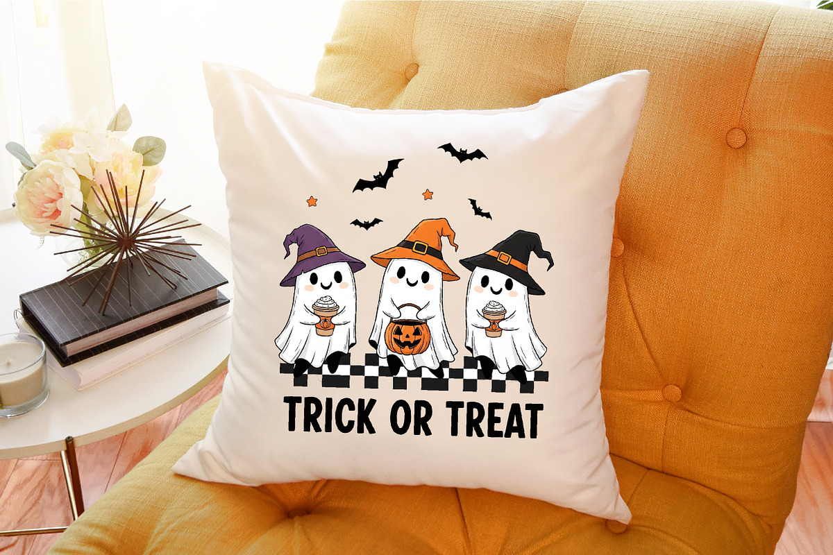 Trick or Treat Ghost Coffee Hallowee, an Illustration by Sublimation Artist (Photo 6 of 9)