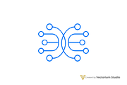 Network Nodes Abstract Logo, a Branding & Logo Template by Vectorium Studio (Thumbnail 5 of 15)