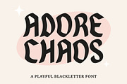 Adore Chaos- Blackletter Font, a Blackletter Font by ariodsgn (Thumbnail 1 of 9)