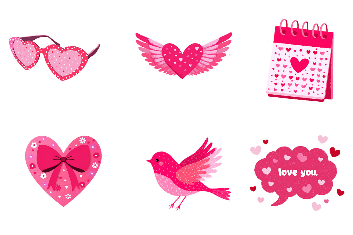 Valentine's Day clipart, an Illustration by CreationArt (Photo 2 of 5)