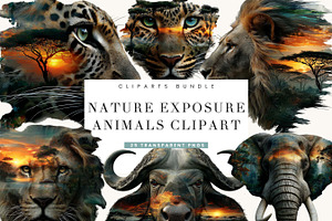 Nature Exposure Animals Clipart, an Animal Illustration by BusyDaydesign